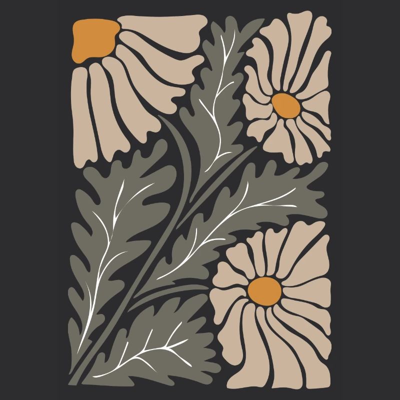 Fleurs groovy retro