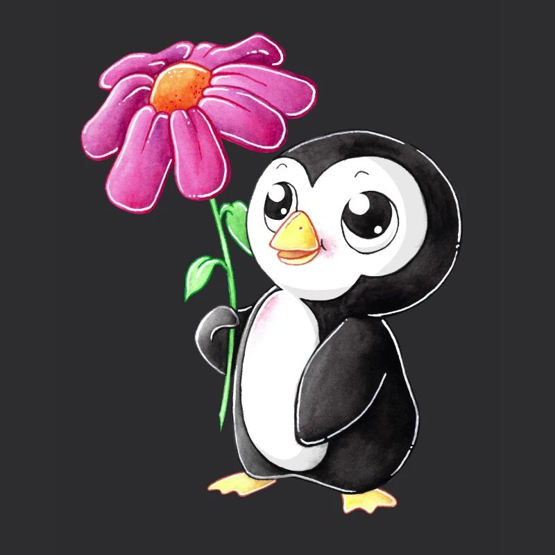 Pingouin de dessin animé mignon