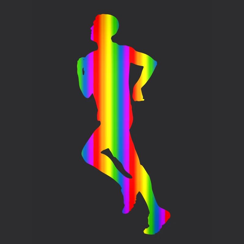 Bunter Läufer Regenbogen