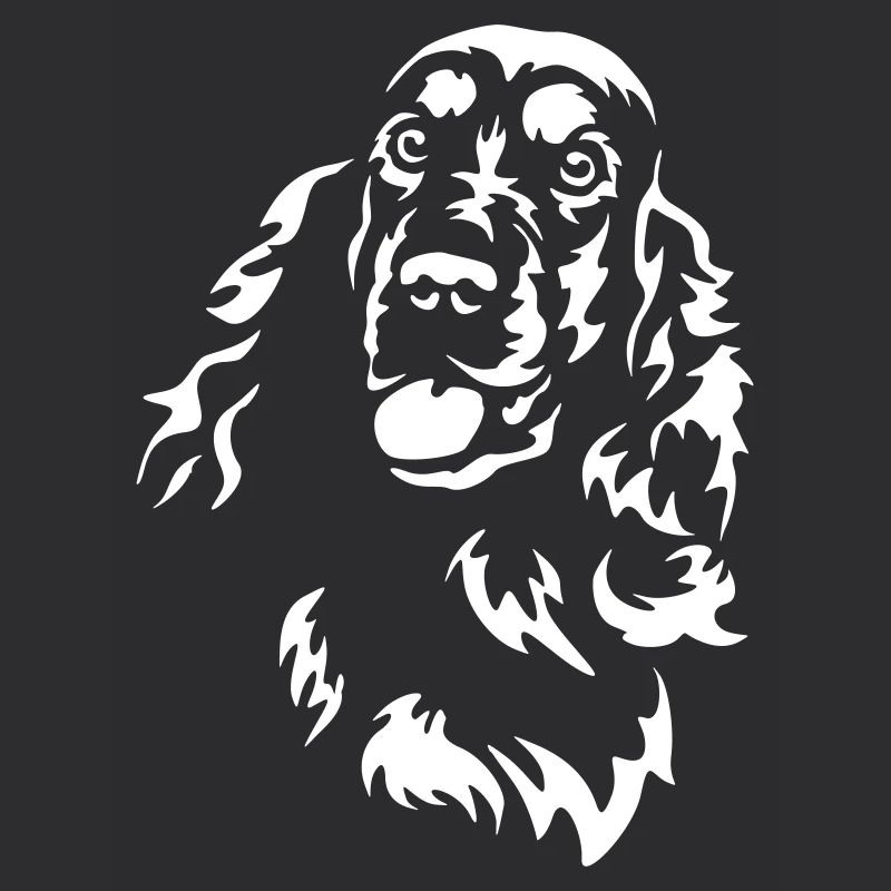 Cocker Spaniel Head « Black Edition »