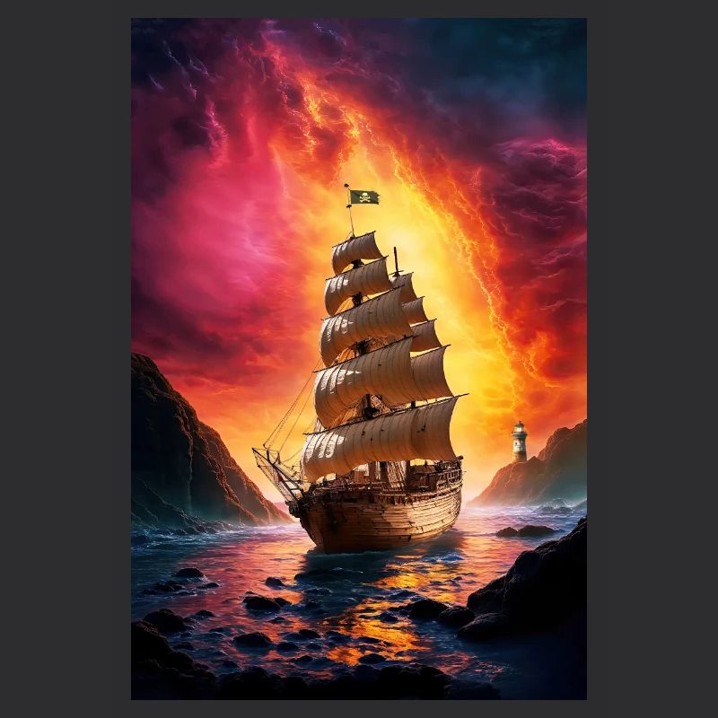 Pirate ship at the Fire Gate
