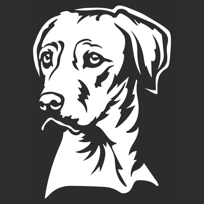 Rhodesian Ridgeback Head « Black Edition »