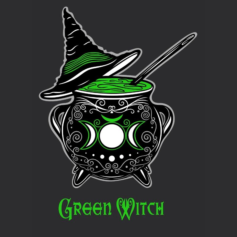 Cauldron Witch Green Witch Cauldron