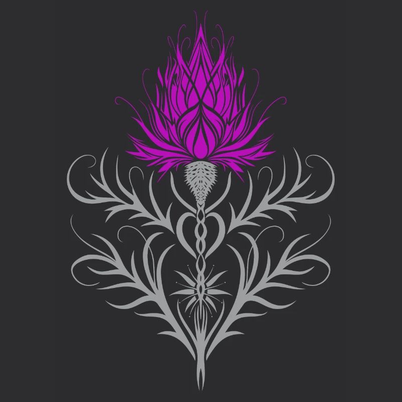 Distel Tattoo Scottish Thistle Botanical Art