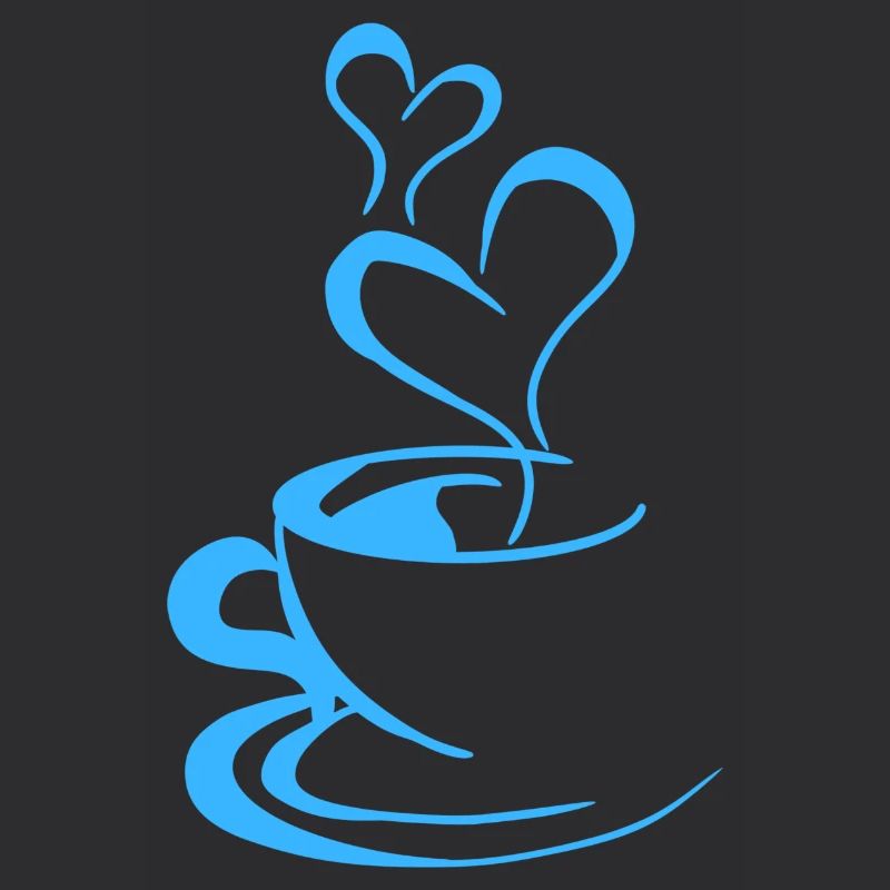Blaue Kaffeetasse