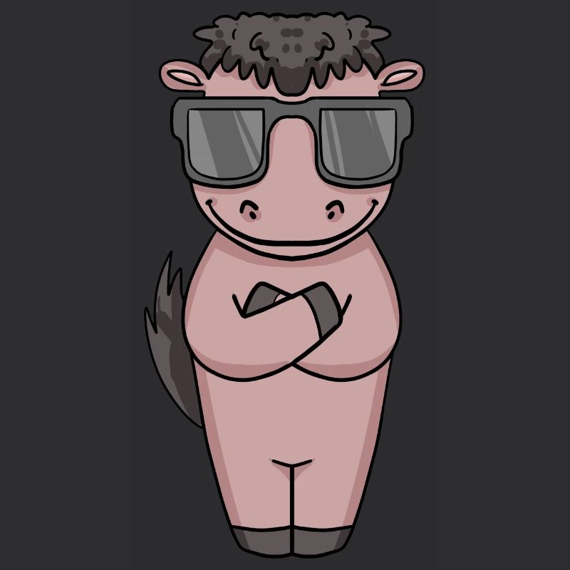 Pferd mit Sonnenbrille