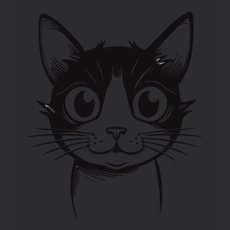 Drôle de chat de dessin animé