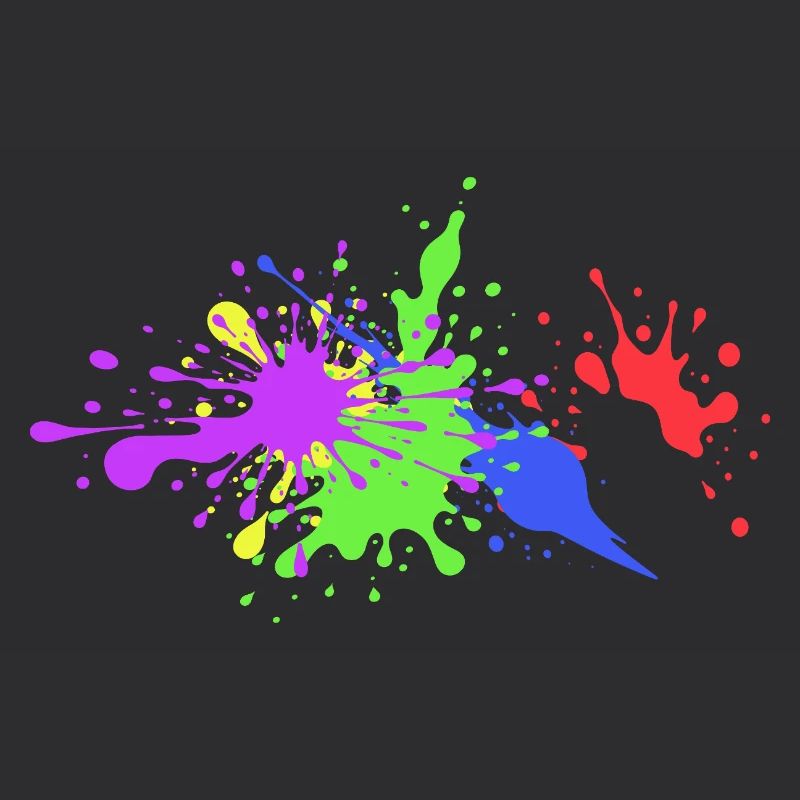 Farbenfrohe Spritzer Geschenkidee witzig