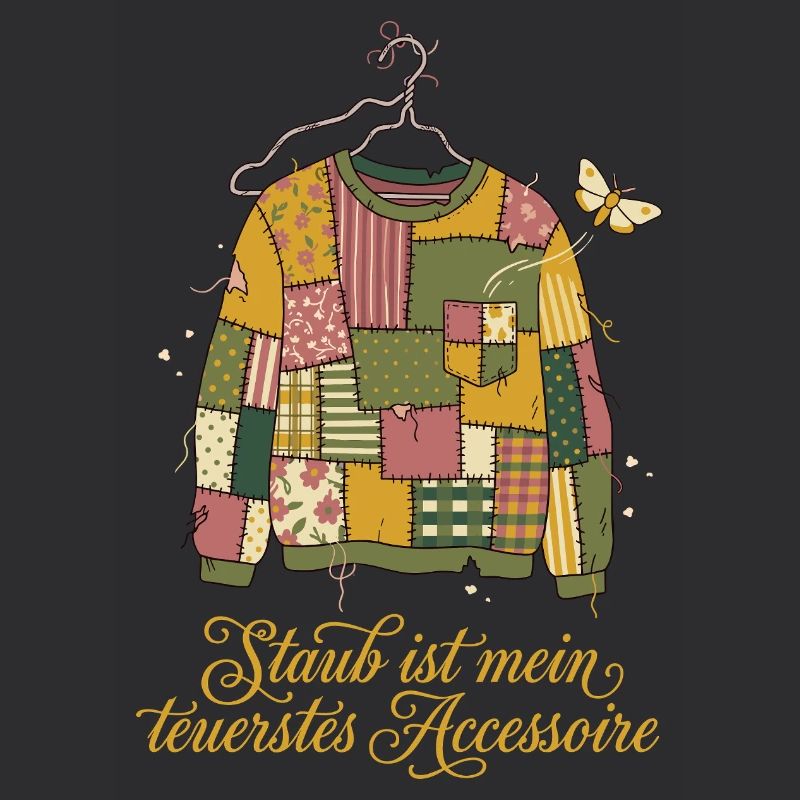 Vintage Upcycling, Motten Pullover