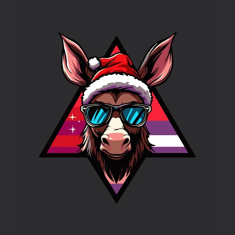 Âne Noël Cool