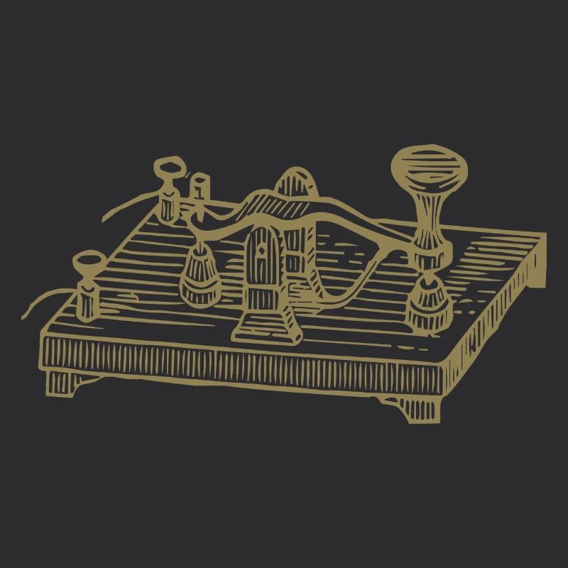 Vintage Morse Code Device, Retro Communication