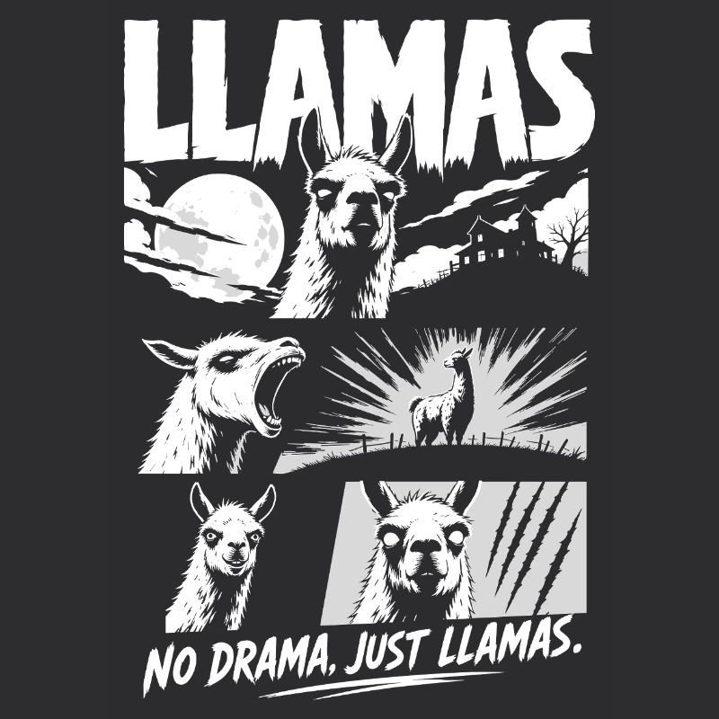 Llamas Horror Comic No Drama Art