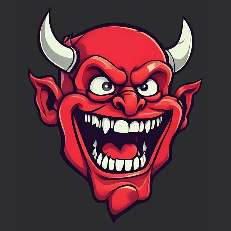 Halloween Demon Devil Head