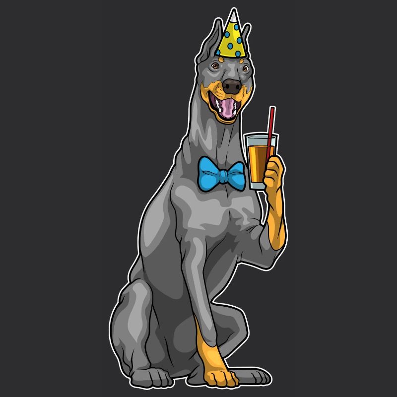 Dobermann Geburtstag Saft