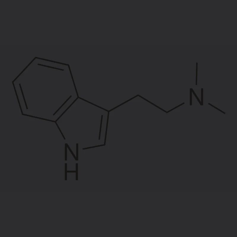 Molécule DMT - noir