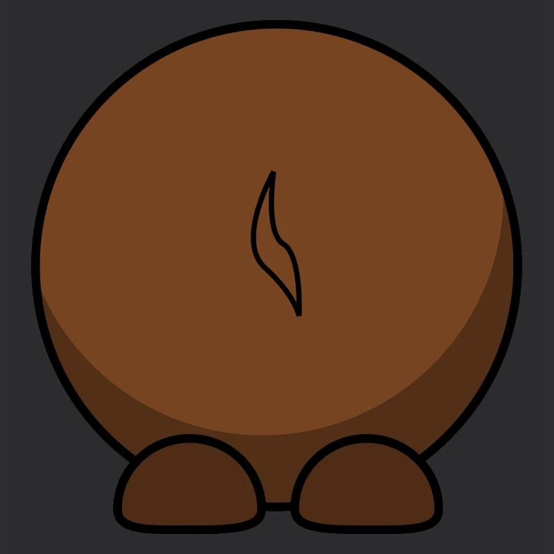 Wildebeest from behind. gift idea