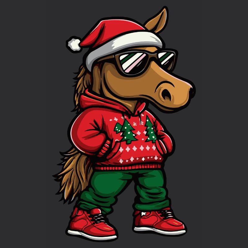Cheval Noël Bande dessinée Cool