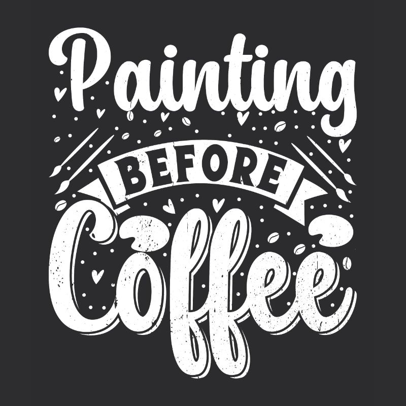 Funny Art Painter Painting Before Coffee Gift Idea