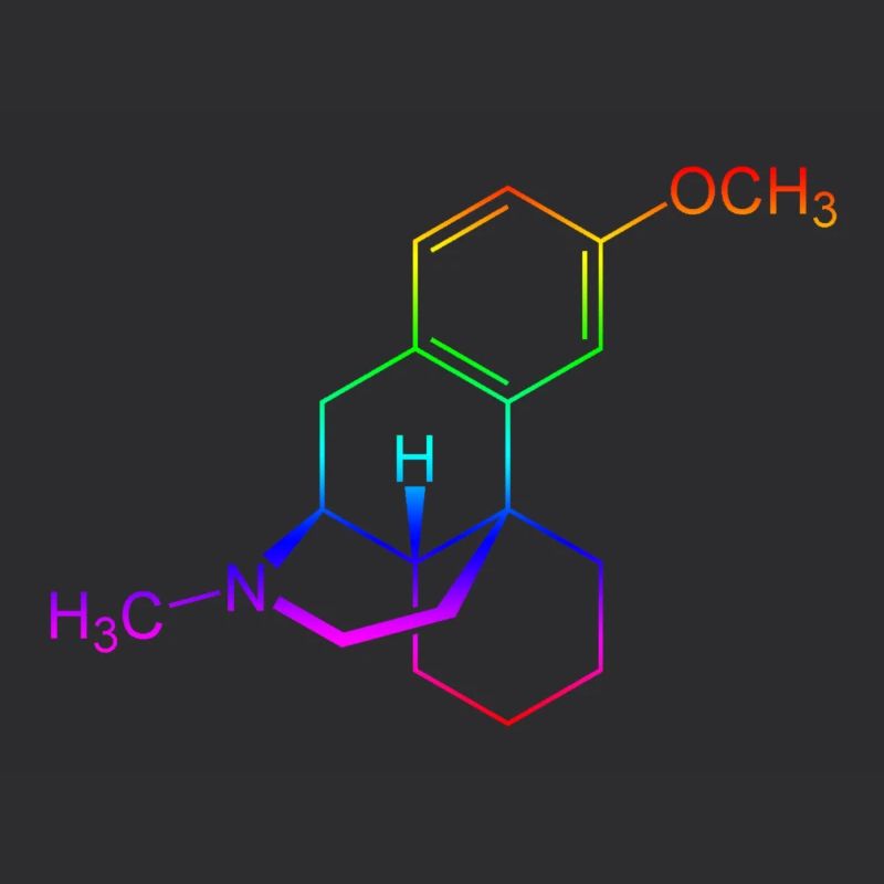 Dextromethorphan DXM structural formula