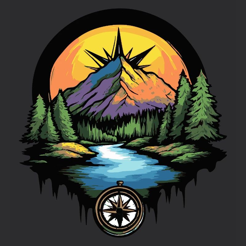 Berge Kompass