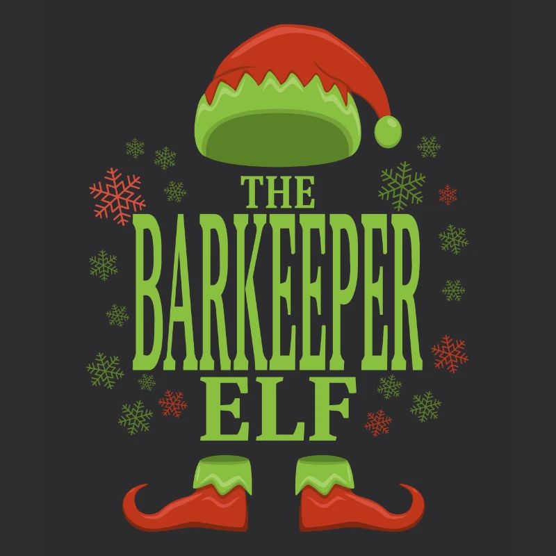 Bartender Christmas Elf