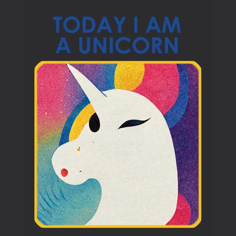 Einhorn mit Motto – Einzigartiges Design