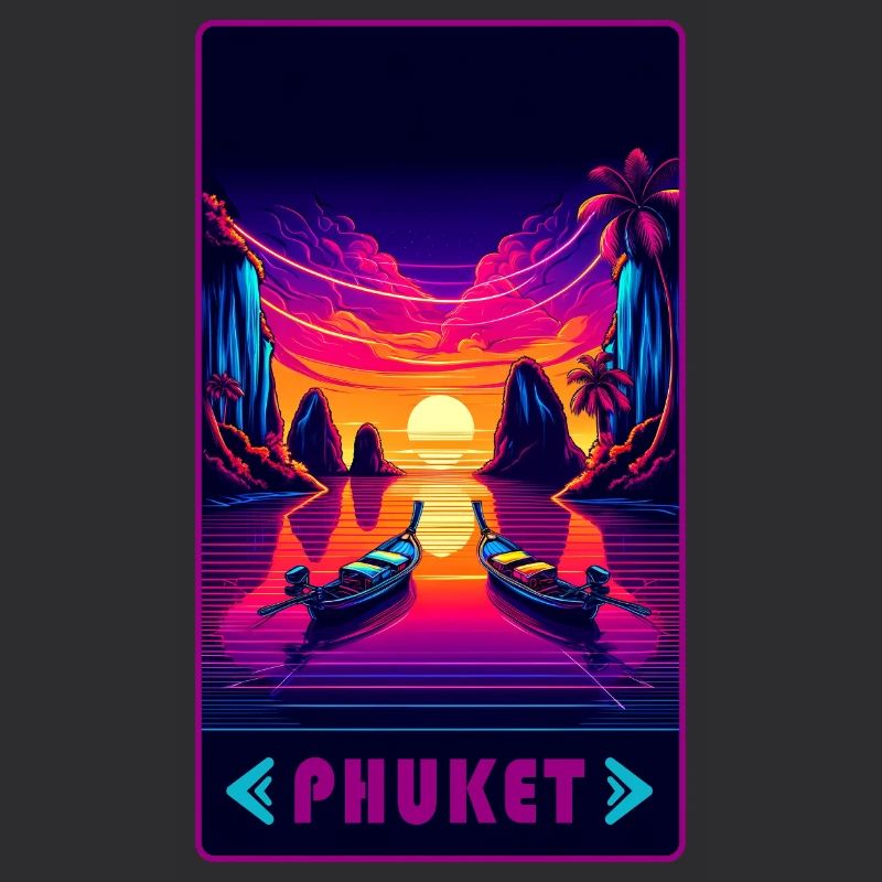 Design de coucher de soleil à Phuket en Thaïlande