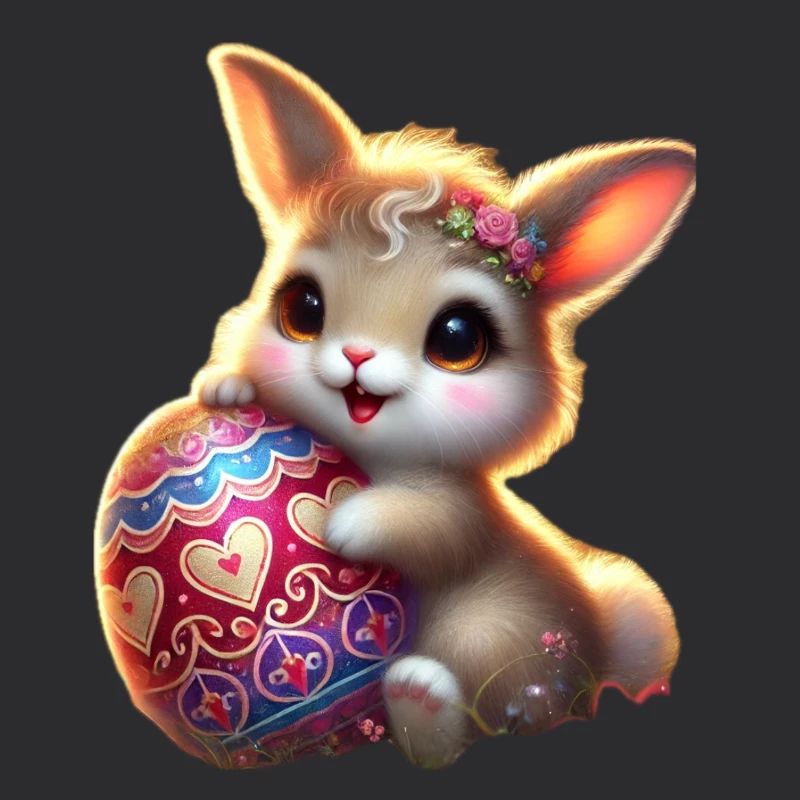 Easter bunny with egg