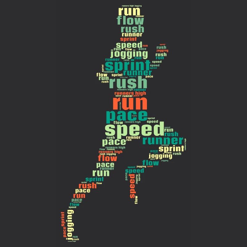 Running Rush run Pace Speed Marathon Runner cadeaux