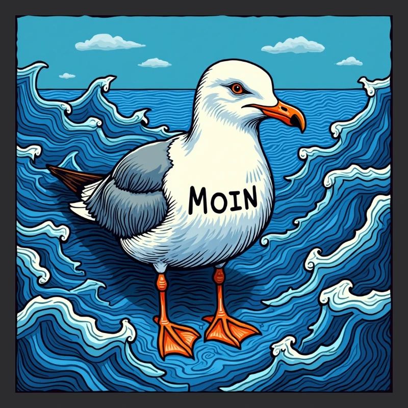 Einsame Möwe