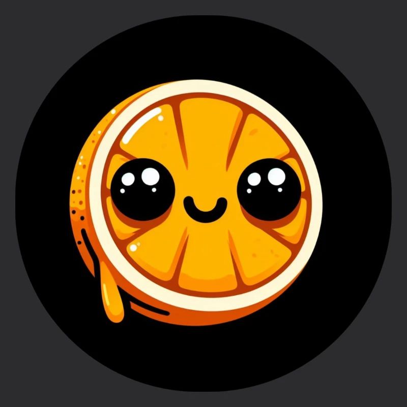 Comic Orange mit Augen