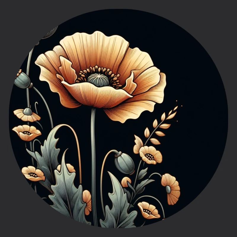 Flower, Orange, Beige, Natural, Botany