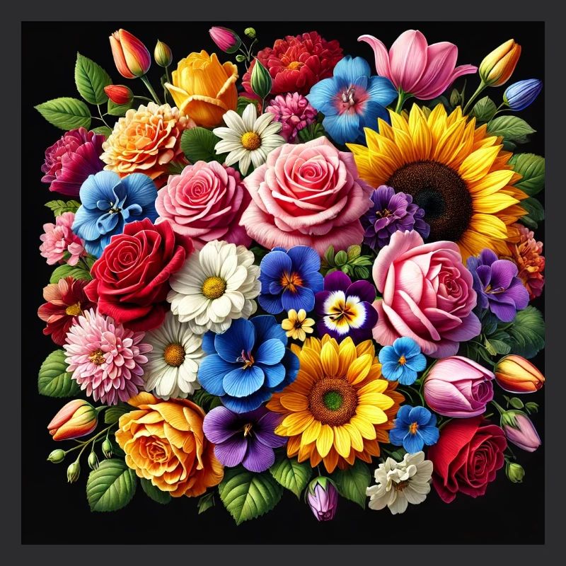 Colourful flowers