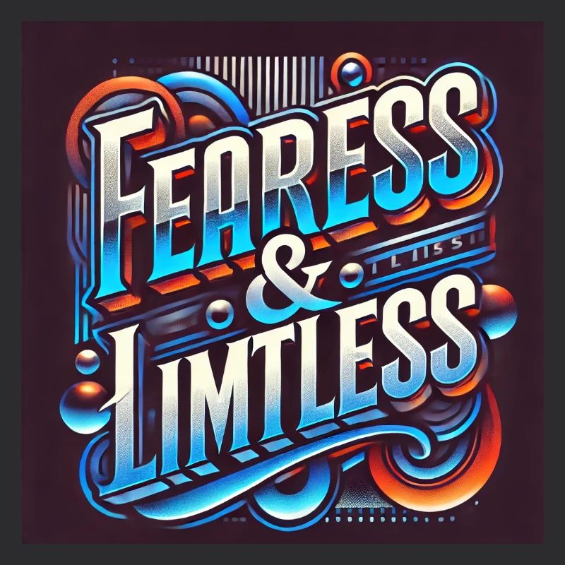Fearless & Limitless – Bold Typography Design