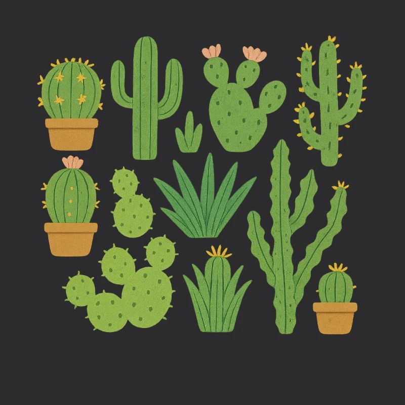 Different types of cacti