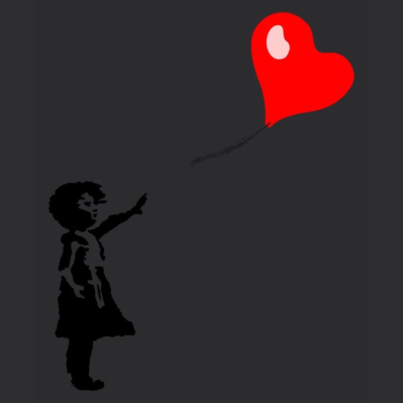 Ballon Mädchen Herz
