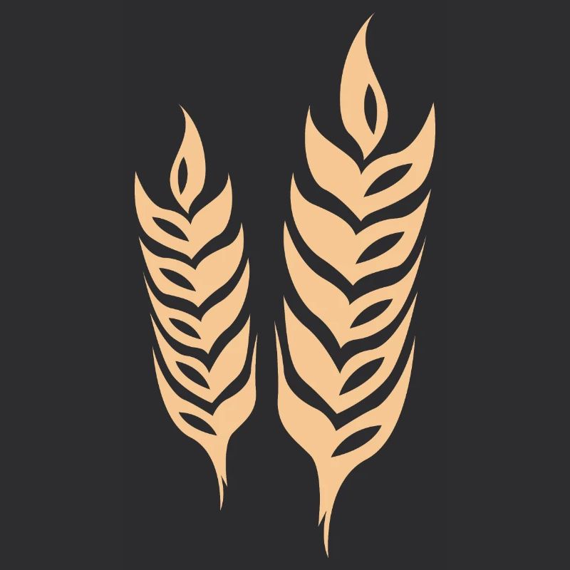 gerste getreide symbol Weizen Logo icon vector