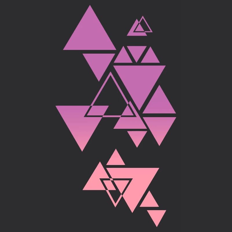 Gradient Dreieck Muster Pink