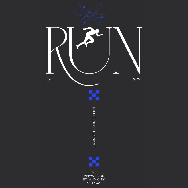 RUN Neon Runner Glyphs