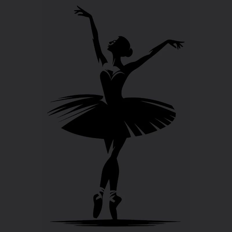 Danseuse avec élégance et pose de danse classique