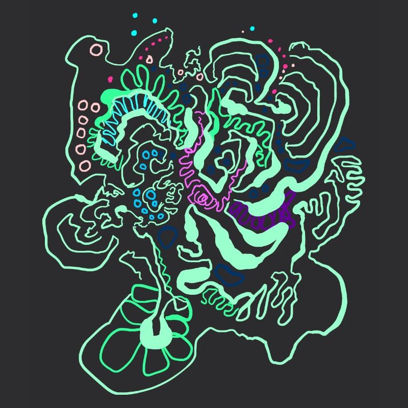 Coral Map / Floral Pattern
