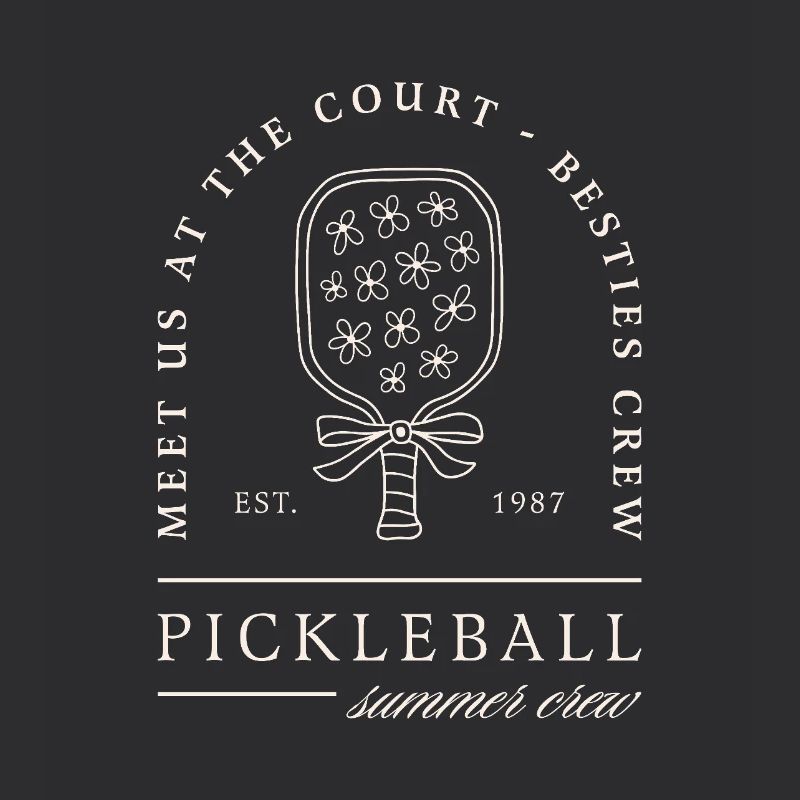 Pickleball Sommer Beste Freunde Mädchen Crew Humor
