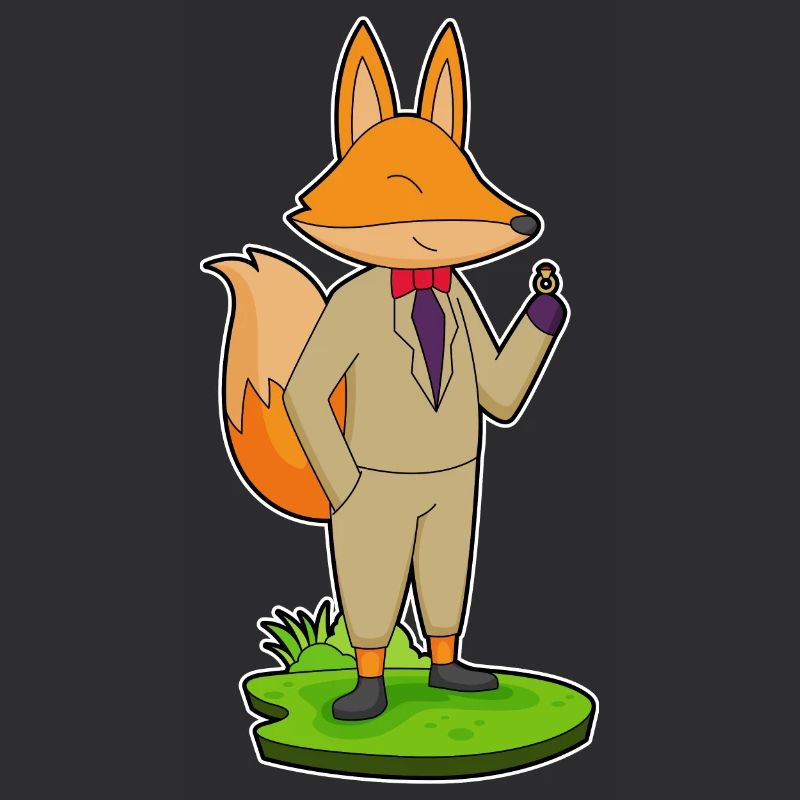 Fuchs Bräutigam Ehering Hochzeit