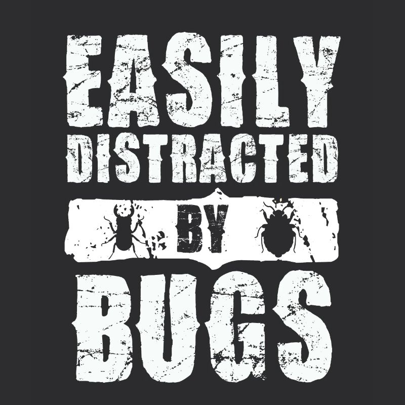 Facilement distrait par le motif d’insecte