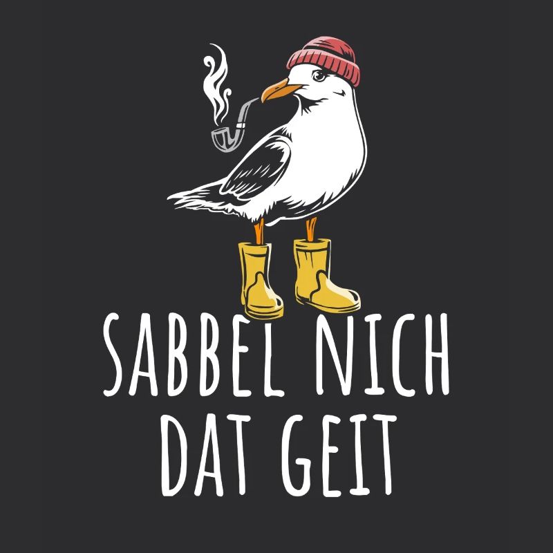 Möwe - Sabbel nich dat geit - Nordsee - Geschenk