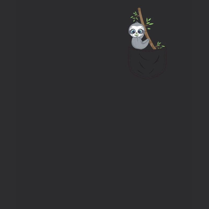 Poche poitrine bambou mignon panda eucalyptus poche