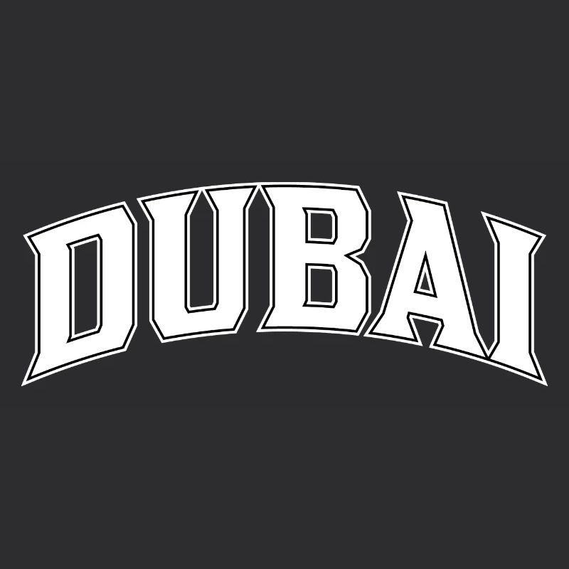 Lettrage de Dubaï dans l’arche