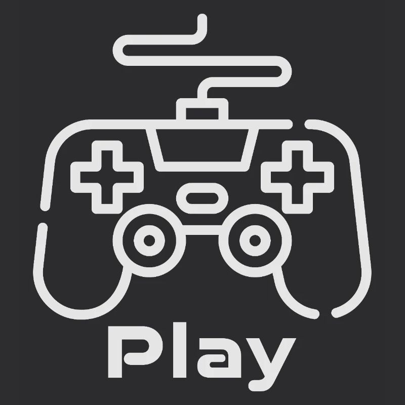 Retro Gaming Controller Illustration