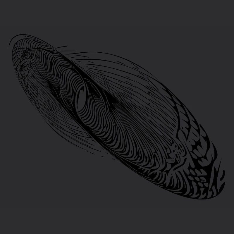 Ellipse abstraite de forme d’oscillation