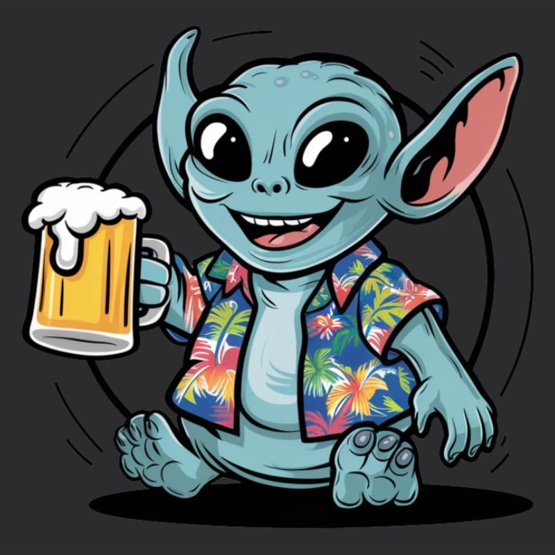 Alien Bier Geschenk